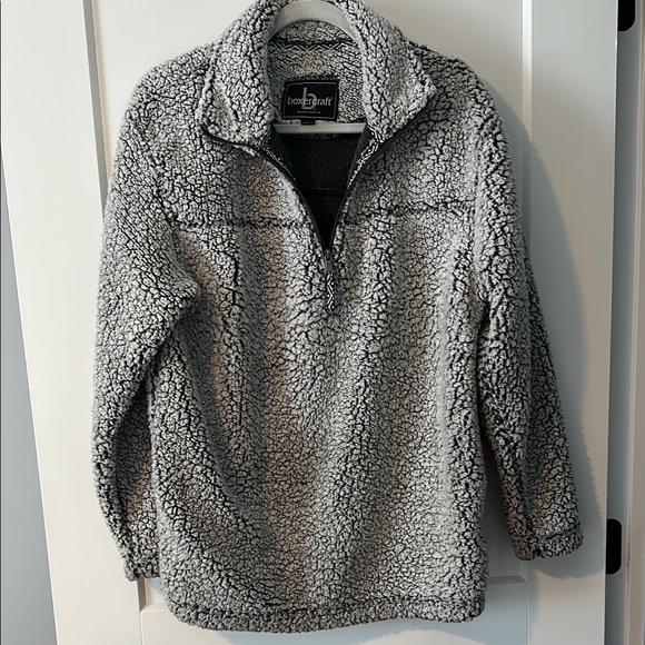 Boxercraft Gray Sherpa Pullover - Picture 1 of 4
